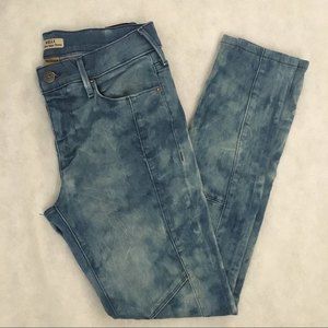 True Religion Halle Moto Midrise Super Skinny Blue Jeans